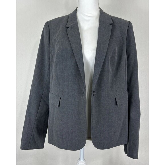 The Limited Black Collection Dark Gray Collared Blazer/Jacket Size 14 - Picture 2 of 12
